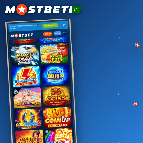 Mostbet casino lobby featuring slots, roulette wheel and playing cards for Pakistan players