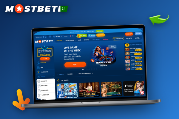 Mostbet download for PC showing the Windows desktop login window with sign-in options