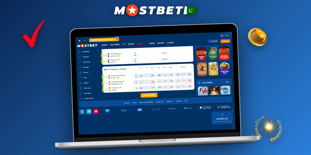 Mostbet desktop client on Windows laptop, Android app and MacBook browser side by side in Pakistan