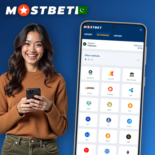 Mostbet minimum withdrawal screen in PKR with JazzCash confirmation on mobile
